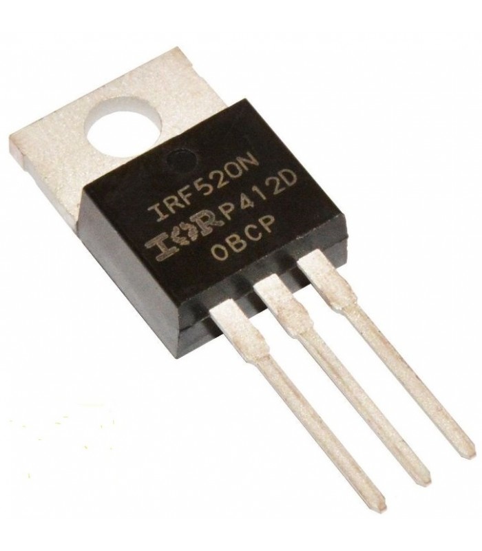 TRANSISTOR DE POTENCIA MOSFET IRF520 TO220 100V 9,7A ttispain